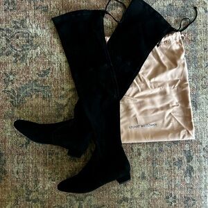Stuart Weitzman size 6.5 black thigh high boots